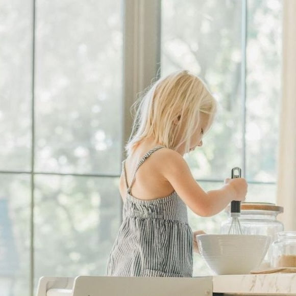 Montessori Learning Towers NZ getting your toddler to help bake