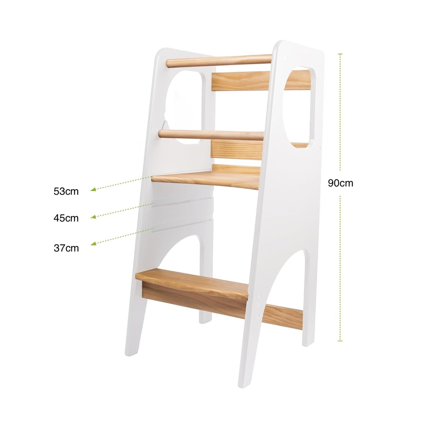 Toddler Tower Montessori Style Kitchen Helper (White)