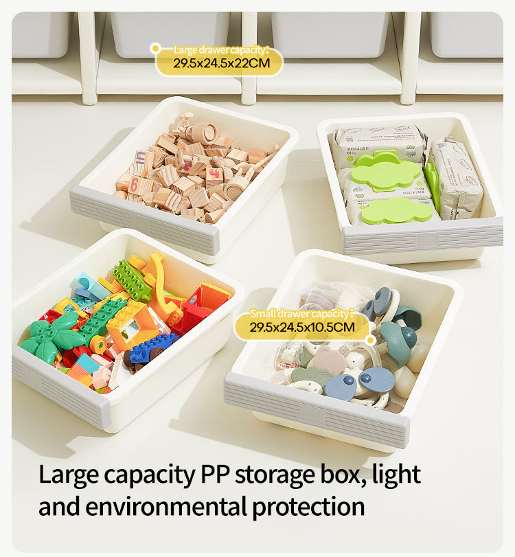 Modular Kids Toy Storage Drawers – Low Set Multi-Tier Organiser