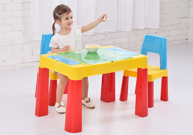 Toddler Table for Building Blocks | Multipurpose Kids Table & Chairs