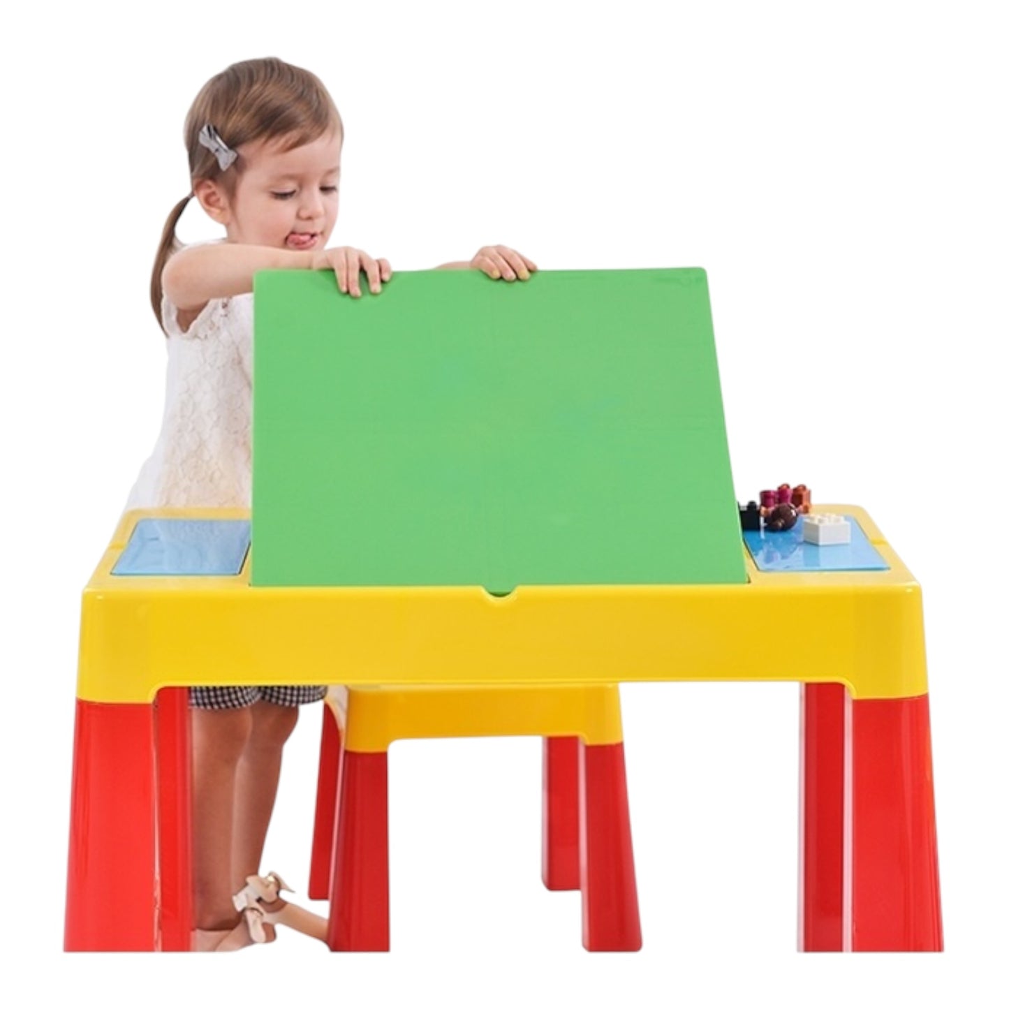 Toddler Table for Building Blocks | Multipurpose Kids Table & Chairs