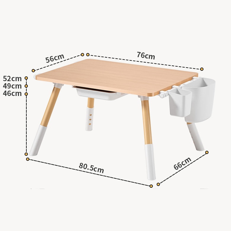 Montessori Art Table & 2 Chair Set – Adjustable, with Storage Drawers