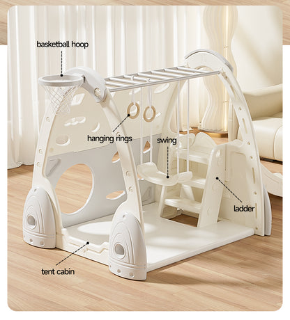 Multi-Functional Indoor Jungle Gym with Slide, Swing & Climbing Frame – Fun Playset for Toddlers