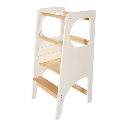 Toddler Tower Montessori Style Kitchen Helper (White)