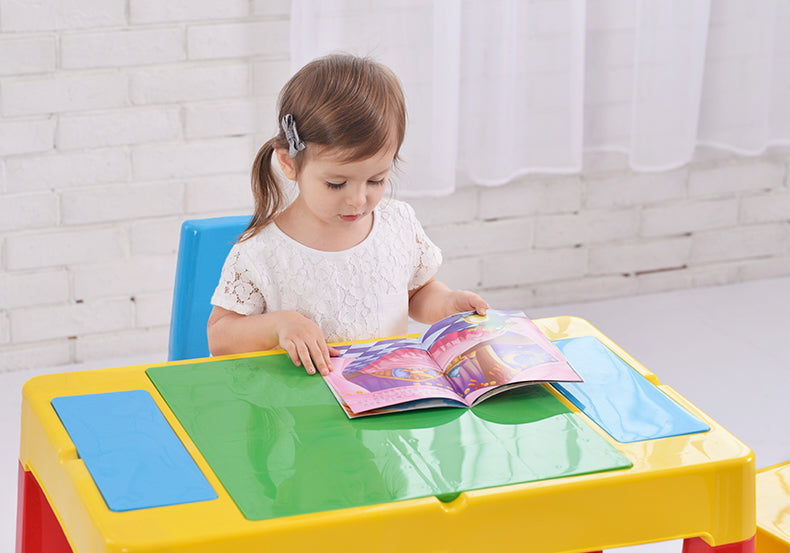 Toddler Table for Building Blocks | Multipurpose Kids Table & Chairs
