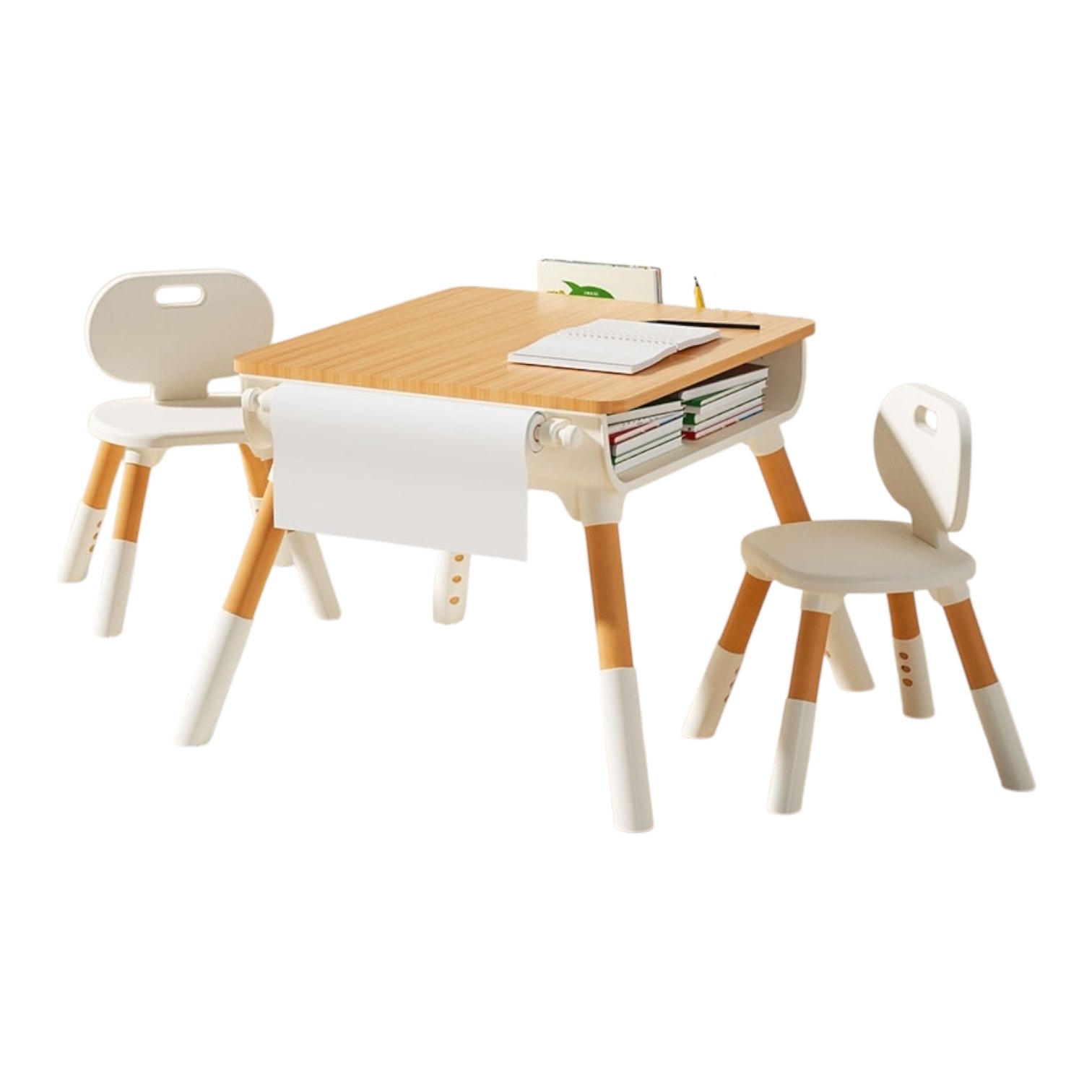 Large children’s desk and chair set for art and learning
