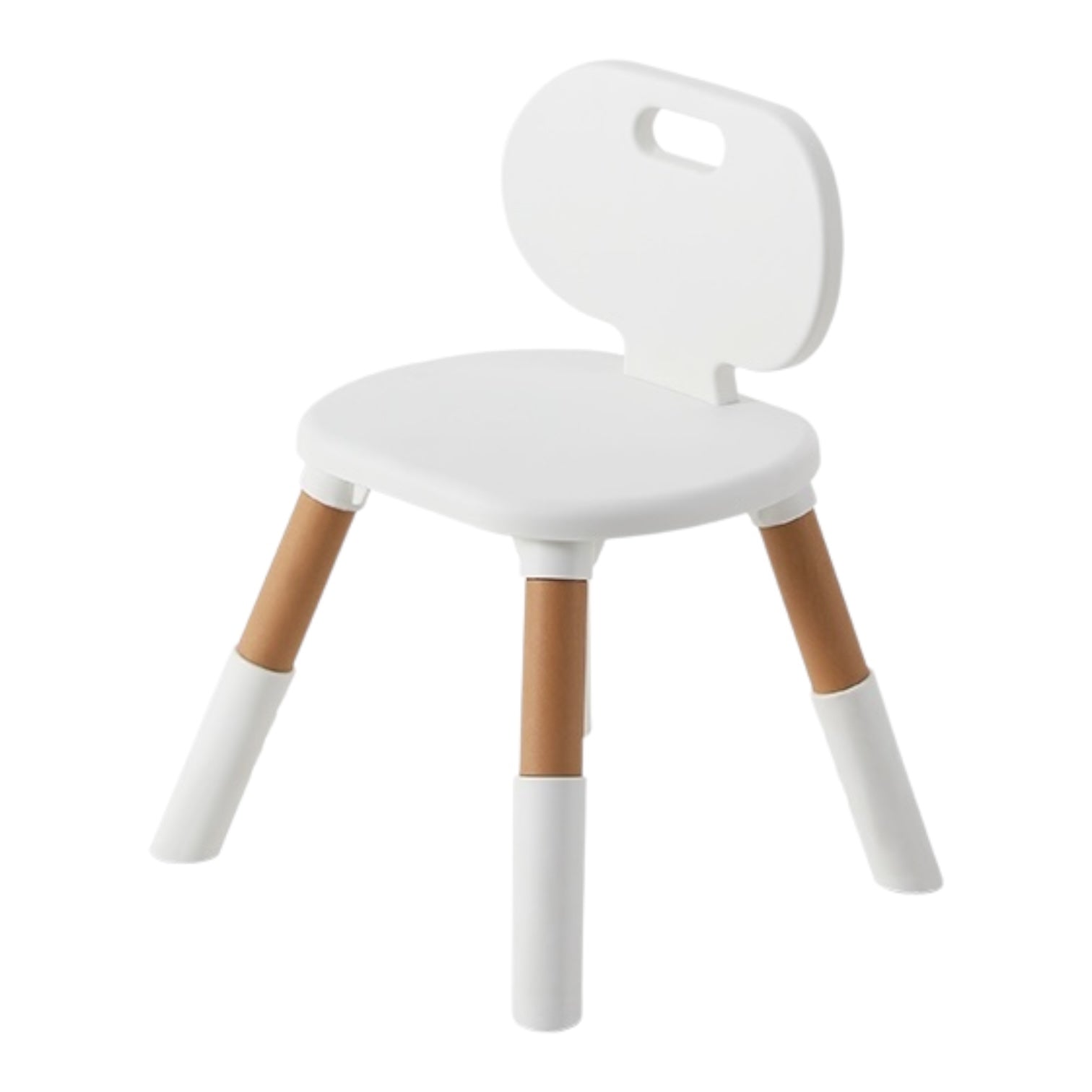 Children’s table and chair set with adjustable height legs